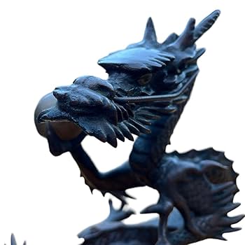 Amazon.co.jp: 縁起物 龍 ドラゴン 置物 鋳物 : ホーム＆キッチン